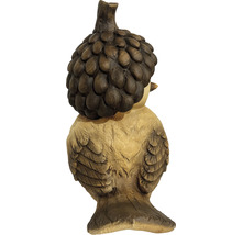 Dekorativní dřevěná figurka ptáka zezadu