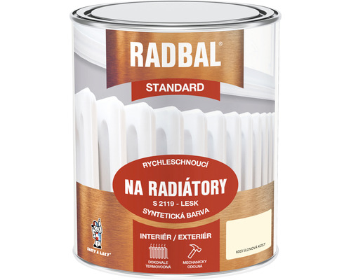 Barva na radiátory Radbal Standard S2119 0,6 l slonová kost 6003 Barva na radiátory Radbal Standard v plechovce