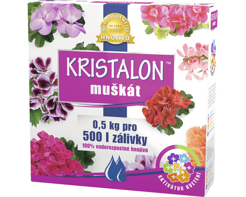 Kristalon Muskát hnojivo pro rostliny, balení 0,5 kilogramu