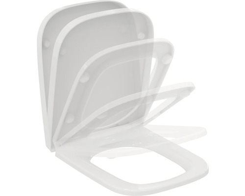 WC sedátko z plastu s pozvolným zavíráním v různých polohách otevření