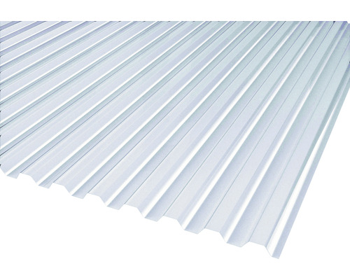 Plastová deska Bravo 2000 x 900 x 0,7 mm trapézová čirá Trapézové plechy pro střešní krytiny a obklady stěn