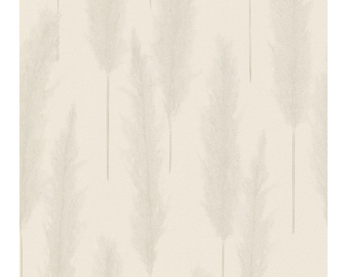 Vliesová tapeta tráva šedo-krémová 10,05x0,53 m