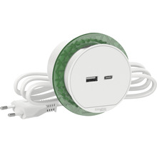 Logo Schneider Electric Stolní zásuvka s USB a USB-C konektorem