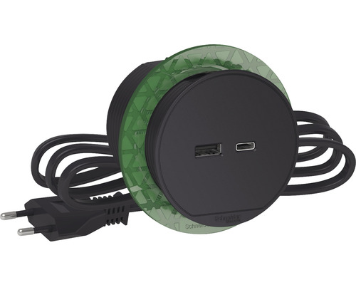 Nabíjecí zásuvka Schneider Electric s portem USB-A a USB-C