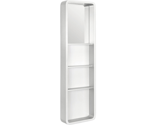 Bílá nástěnná police se třemi policemi