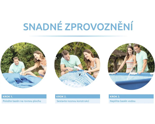 Návod na snadnou instalaci bazénu ve třech krocích