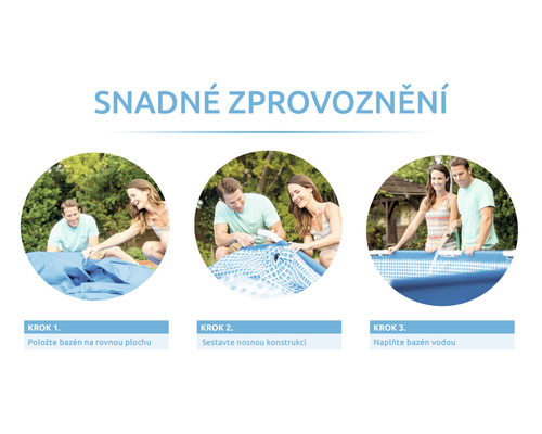 Návod na snadnou instalaci bazénu ve třech krocích