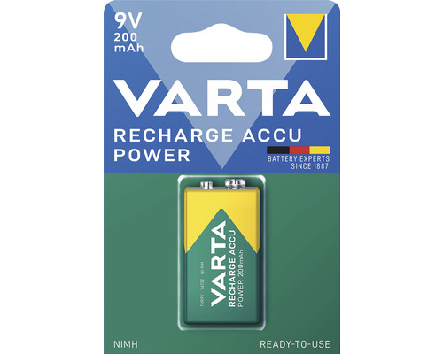 Dobíjecí baterie VARTA ACCU Power 9V 200mAh Dobíjecí baterie VARTA ACCU Power 9V 200mAh