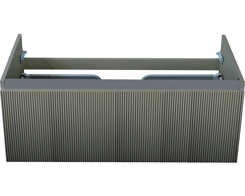 Skříňka pod umyvadlo s rýhovanou přední stranou do koupelny