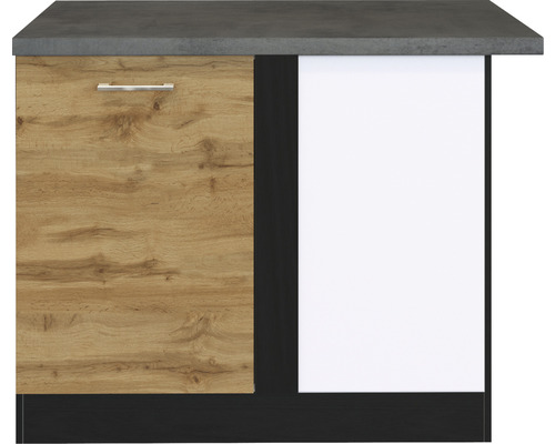 Kuchyňská spodní skříňka s pracovní deskou, jedněmi dvířky a otevřenou přihrádkou