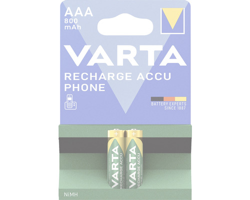 Dobíjecí baterie VARTA PHONE ACCU T398 AAA 1,2V 800mAh 2ks Dobíjecí baterie VARTA PHONE ACCU T398 AAA 1,2V 800mAh 2ks