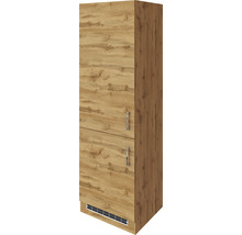 Vysoká skříň se dvěma dvířky v dřevěném designu