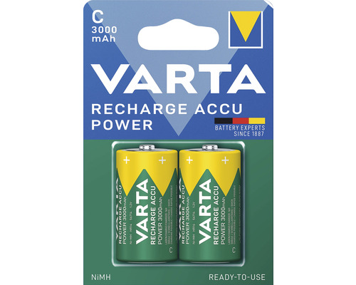Dobíjecí baterie VARTA ACCU Power C 1,2V 3000mAh 2ks