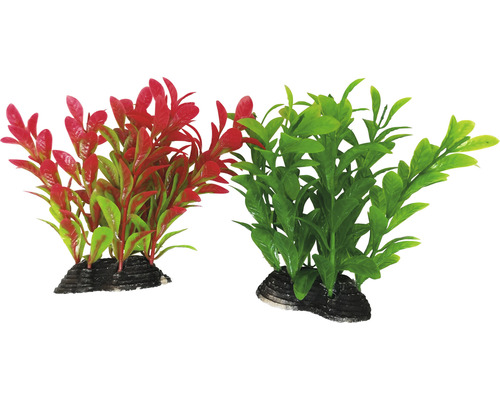 Dvě umělé vodní rostliny pro akvária