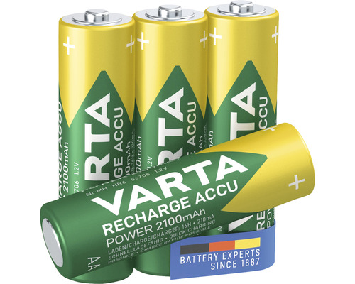 Baterie Varta Accu Recharge Power, 2100 mAh, typ AA, čtyři kusy