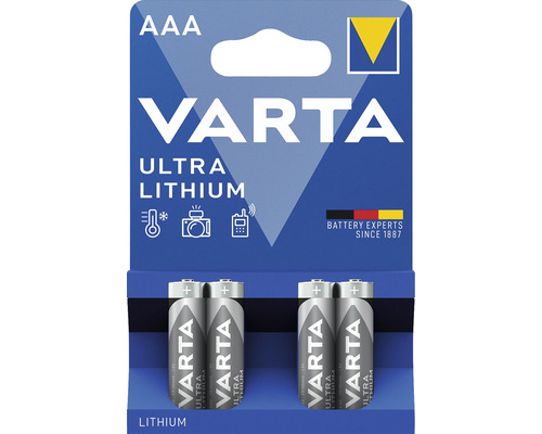 Baterie Varta Ultra Lithium AAA, balení 4 kusů