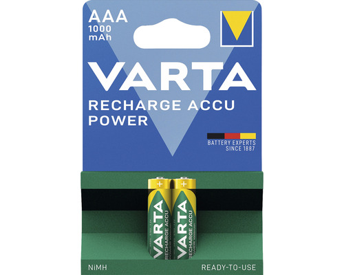 Nabíjecí baterie VARTA MICRO AAA 1,2V 1000mAh 2ks