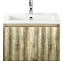 Skříňka pod umyvadlo s umyvadlem a baterií do koupelny