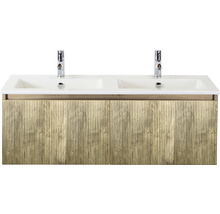 Umyvadlová skříňka se dvěma umyvadly a spodní skříňkou