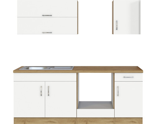 Kuchyňská linka s dřezem, spodními a horními skříňkami