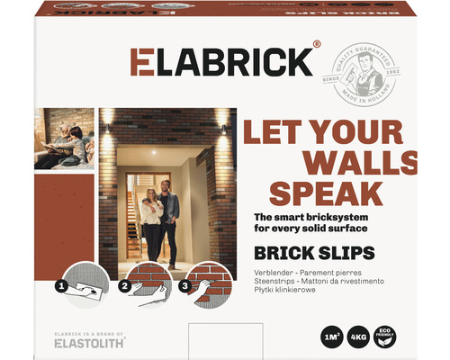 Balení Elabrick obkladových pásků na stěny