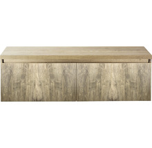 Dřevěná komoda s rýhovanou přední stranou