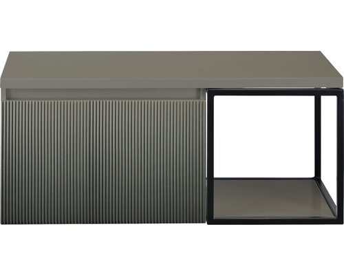 Koupelnová skříňka pod umyvadlo Sanox Frozen 3D petrolej 100 x 43 x 45 cm Moderní skříňka pod umyvadlo s boční policí