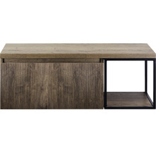 Dřevěný konzolový stolek s otevřenou úložnou přihrádkou