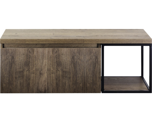 Dřevěný konzolový stolek s otevřenou úložnou přihrádkou