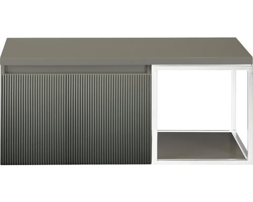 Koupelnová skříňka pod umyvadlo Sanox Frozen 3D petrolej 100 x 43 x 45 cm Skříňka pod umyvadlo s otevřenou policí