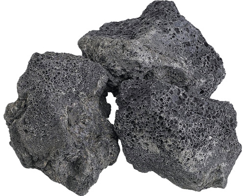 Akvarijní dekorace lávový kámen premium L 20-25 cm černá