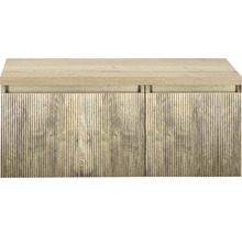 Skříňka pod umyvadlo se dvěma dvířky a svislými drážkami