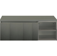 Skříňka pod umyvadlo s jedněmi dvířky a otevřenými policemi