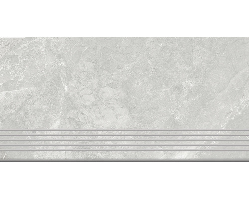 Schodovka imitace betonu Lorent perla 30 x 60 cm