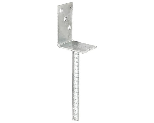 Ukotvení trámků L 80x100x200 mm, žárově zinkováno, 1 kus Ukotvení trámků L 80x100x200 mm, žárově zinkováno, 1 kus