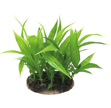 Dekorativní umělá rostlina se zelenými listy do akvárií