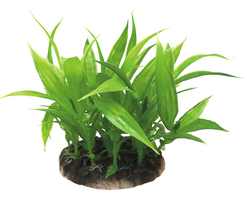 Dekorativní umělá rostlina se zelenými listy do akvárií
