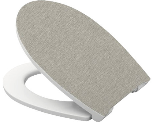 Toaletní sedátko s textilním potahem