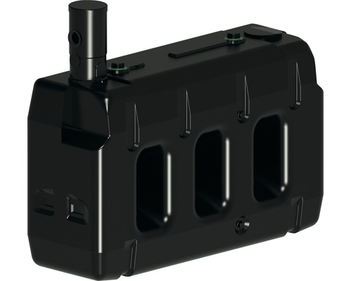 Černá olejová nádrž na skladování topného oleje