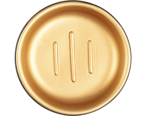 Kovová miska na mýdlo s drážkami