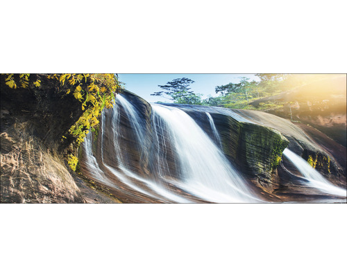 Skleněný obraz Jungle Waterfall 30x80 cm