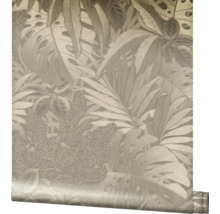 Role tapety s rostlinným vzorem