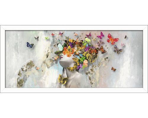 Obraz v rámu Butterflies 60x130 cm