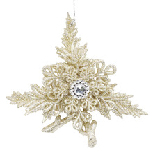 Sněhová vločka pro vánoční dekorace s kamínky