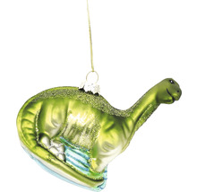 Skleněná vánoční ozdoba dinosaurus k zavěšení