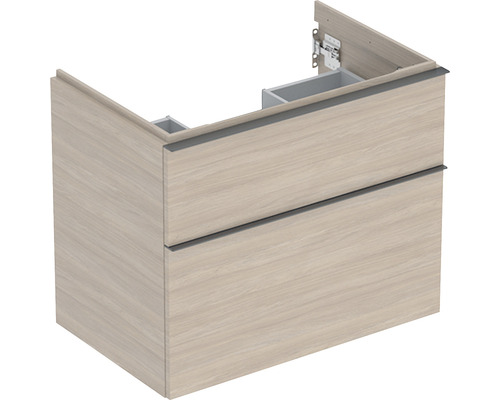 Koupelnová skříňka pod umyvadlo GEBERIT iCon dub 74 x 61,5 x 47,6 cm 502,304 Skříňka pod umyvadlo se dvěma zásuvkami
