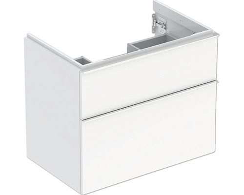 Koupelnová skříňka pod umyvadlo GEBERIT iCon bílá 74 x 61,5 x 47,6 cm 502,304 Bílá skříňka pod umyvadlo se dvěma zásuvkami do koupelny