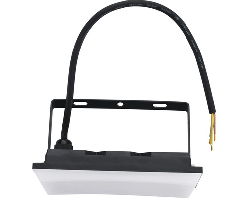 Černý LED reflektor s kabelem