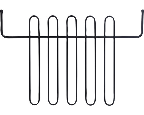 Kovový držák na ručníky s pěti tyčemi pro montáž na stěnu