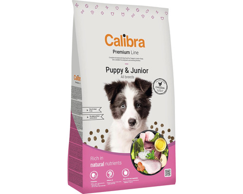 Granule pro štěňata všech plemen kuřecí Calibra Dog Premium Line Puppy & Junior Chicken 12 kg